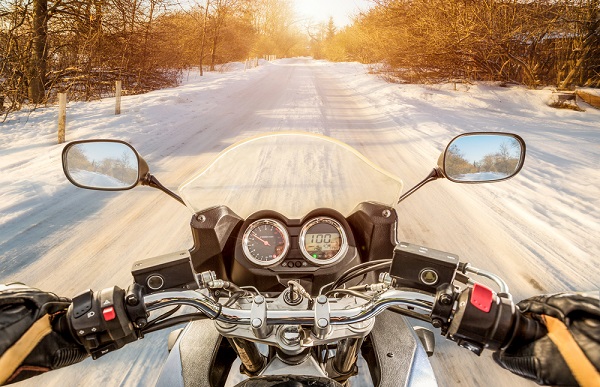 Itinerari in moto d'inverno