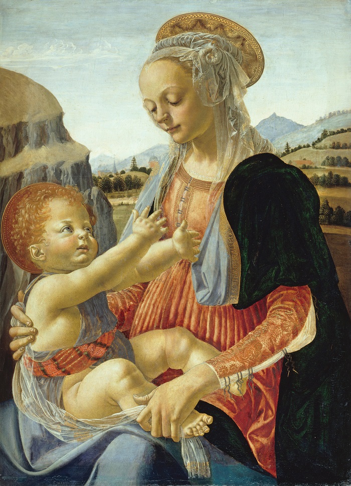 Leonardo Da Vinci - Verrocchio Madonna col bambino